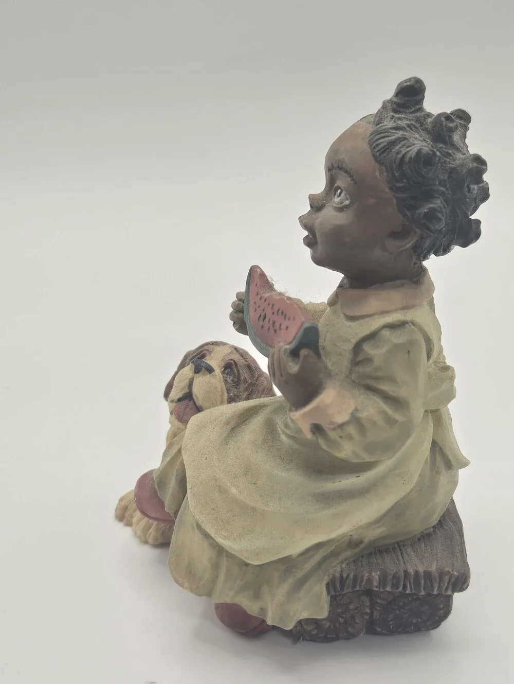 Martha Holcombe's "All God's Children" figurine Vintage Resin Child And Dog - Picture 2 of 5